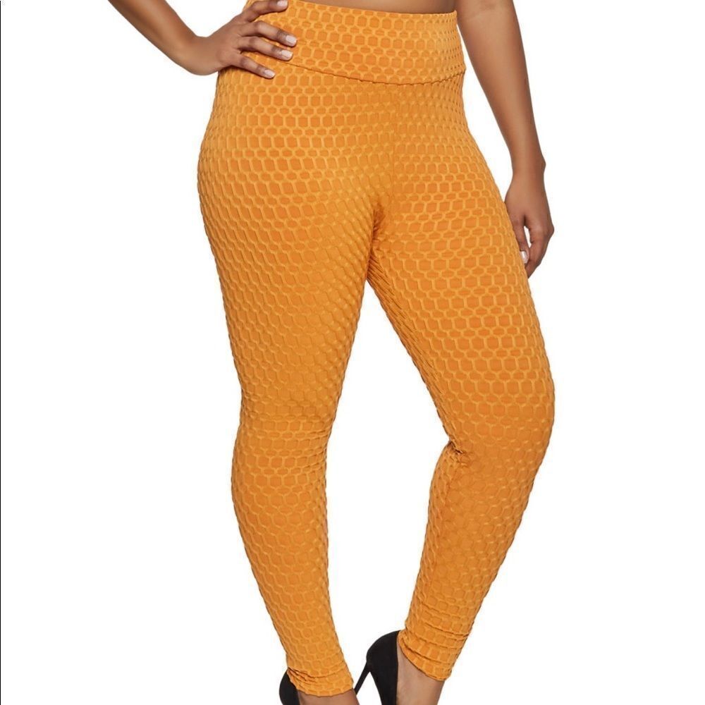 Honeycomb Textured Leggings 